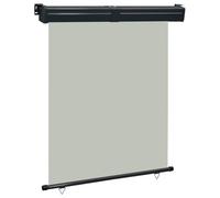 Kaorsrow Tenda da sole laterale per balcone, 145 x 250 cm, grigia, verticale, estensibile, per balcone e terrazza, protezione da sguardi indiscreti e dal vento, montaggio a parete e a soffitto, con