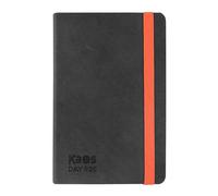Kaos, Agenda 2026 Ufficiale Kaos, Agenda Giornaliera 12 Mesi Midi, Planner Giornaliero con 384 Pagine, Copertina Termovirante e Risguardo Interno Nero, Formato 9 x 14 cm, Black & Orange
