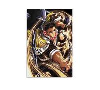 KAOTRPZH Demon Slayer Gyomei Himejima Anime Character Art Poster da parete, decorazione moderna per camera familiare, 30 x 45 cm