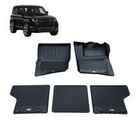 KAP UK Tappeti Tappetini Auto Antiscivolo Per LR Defender 90 2020+ Set 5 Neri