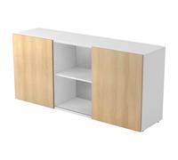 KAPA 1780 | Credenza| con ante scorrevoli - Bianco/Quercia