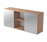KAPA 1780 | Credenza| con ante scorrevoli - Noce/Argento