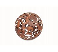 Kapaga, palline da giardino in ruggine, per esterni, decorazione da giardino, vintage, decorazione da giardino, per candele, sfere decorative da giardino, per esterni, sfera esterna (ruggine, 35 cm)