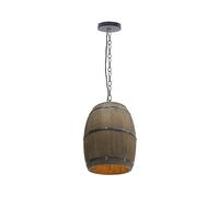 KAPIPALA Lampada a sospensione in legno, botte di vino, lampada a sospensione, illuminazione a soffitto, per camera da letto, cantina, cucina