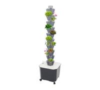 KAPIPALA Torre idroponica a 10 piani, 50 fori, sistema a torre per piante | Giardino verticale con sistema di irrigazione interno, Aeroponic Tower per Smart Garden, sistema di coltivazione idroponica