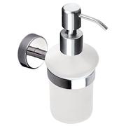 Kapitan Dispenser per Sapone, 18/10 Acciaio Inossidabile, Dosasapone, Montaggio a Parete, 100% Resistente alla Corrosione, Fabbricato in EU, 20 Anni di Garanzia