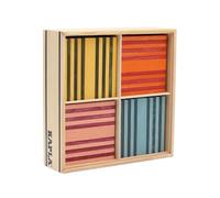 KAPLA Coffret Octocolor 100 Assi Colorate (Rosso, Arancione, Giallo, Verde, Azzurro, Blu Scuro, Rosa, Viola), Giocattolo in Legno, Set da Costruzione, da 2 Anni...