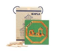 KAPLA - Scatola da 280 pezzi, 280 piastrine in legno di pino e 1 libro d'arte verde, giocattolo di legno, da 2 anni…