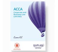 KAPLAN CORPORATE AND BUSINESS LAW (ENG) EXAM KIT (Tascabile)