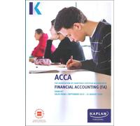 KAPLAN PUBLISHING FINANCIAL ACCOUNTING - EXAM KIT (Tascabile)