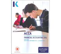 KAPLAN PUBLISHING FINANCIAL ACCOUNTING - STUDY TEXT (Tascabile)
