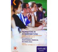 KAPLAN PUBLISHING MAINTAINING FINANCIAL RECORDS - EXAM KIT (Tascabile)