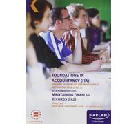 KAPLAN PUBLISHING MAINTAINING FINANCIAL RECORDS - STUDY TEXT (Tascabile)