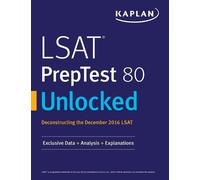 Kaplan Test Prep LSAT PrepTest 80 Unlocked (Tascabile)
