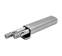 Kapmore Doppio sistema di microfoni wireless con Smart DSP, Bluetooth 5.0, batteria da 8 ore, design elegante per podcast, karaoke, auto