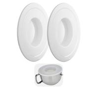 Kapmore Set di 2 coperture rotonde in plastica riutilizzabili per ciotole KitchenAid, semplici e resistenti alle perdite