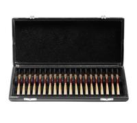 Kapmore Woodwind Reed Vitalizer Case - Secure 20 Reed Slots, custodia rigida protettiva in pelle per clarinetto e sassofono ance