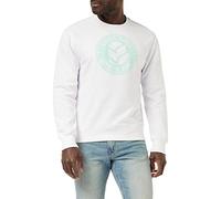 Kaporal Nax Felpa con Cappuccio, Bianco, S Uomo