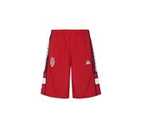 Kappa 222 BANDA ARAWA AS MONACO , Shorts,Unisex,Rosso/Bianco,10 anni