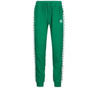 Kappa 222 Fascia Alanz 3 Pantaloni lunghi sportivi comodi ed eleganti, Colore Green Tee e White, Taglia XL