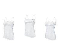 Kappa 3 Canotte Spalla Stretta Donna Cotone bielastico Art. K2301 (M, Bianco)