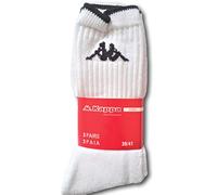 Kappa 3 Paia Calze Calzini in Spugna Tennis - Bianco 39/41