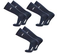 Kappa 3 Paia Calzino Corto in Filo di Scozia Unisex (42/44, blu)