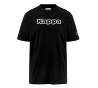 Kappa - T Shirt Maglietta, Uomo, Nero, Cotone, Sportivo. Logo Fromen, Taglia: M
