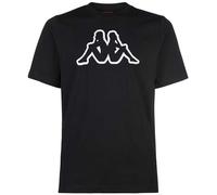 Kappa Maglietta da Uomo con Logo Cromen, Nero, L