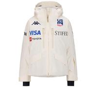 Kappa 331N2TW-XPR 6CENTO 604F US Giacca Donna, White, Milk, Taglia M