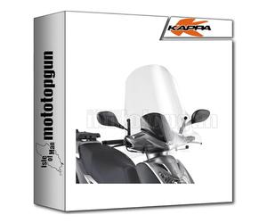 kappa 440ak + a6119ak parabrezza clear compatibile con kymco agility 50 125 r16+ 2014 2015 2016 2017 2018 2019 2020 2021 2022 2023 mototopgun