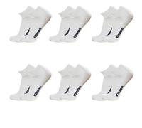 Kappa 6 Paia Calze Corte Fantasmini Maglia Jersey in Filo di Scozia unisex (42/44, bianco)