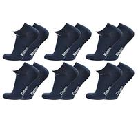 Kappa 6 paia calzini, calzini fantasmini invisibili,calzini sneakers in cotone,modello unisex, vari assortimenti. (42-44, 6 paia blu)