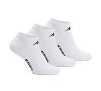 6 paia bikers sportivo fantasmino alto KAPPA cotone.BIANCO scarpa 35/38 art.K902