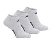 Kappa 6 Paia Calzini Fantasmini in cotone Unisex (Grigio Mel, 42-44)