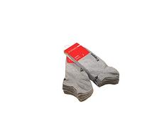 Kappa 6 Paia Calzini Fantasmini in cotone Unisex (Grigio Mel, 42-44)