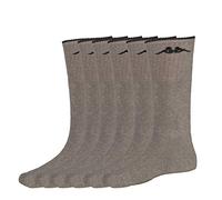 Kappa 6 Paia Calze Calzini Tennis in Spugna In Cotone Ring MOD. K002 (42/44, Grigio Mel.)