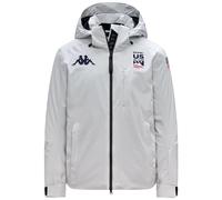 Kappa 8CENTO 806 US, Giacca da Sci Uomo USA (IT, Testo, L, Regular, Regular, Grey LT Lead)