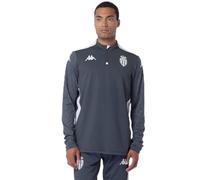 Kappa ABLAS PRO 8 Monaco Felpa ASM | Uomo | Taglia 3XL | Grigio Dk/Bianco