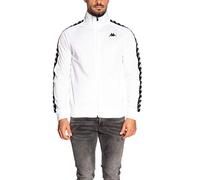 Kappa Anniston Slim 222 Banda Jkt Giacca, Bianco/Nero, M Uomo