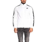 Kappa Anniston Slim 222 Banda Jkt Giacca, Bianco/Nero, XL Uomo