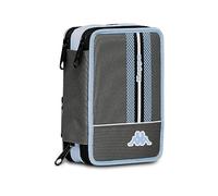 Kappa Astuccio Scuola 3 Zip, Grigio Azzuro, Portapenne Triplo Scomparto Completo di Penne, Matite e Colori, Accessori Zaino, Scuola, Bambino Ragazzo