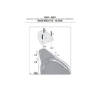 KR5612 - Attacco Posteriore Bauletto Kappa MONOLOCK Nero PIAGGIO Medley 125-150