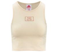 Kappa Authentic Stew Organic, Maglietta Donna, Bianco/Rosa, XL