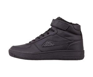 Kappa Bash Mid Fur Scarpe da ginnastica Unisex - Adulto, Nero (black), 36 EU