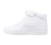 Kappa Bash Mid Sneaker a collo alto Unisex - Adulto, Bianco (white/l`grey), 36 EU