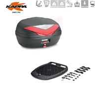 KAPPA Bauletto Portapacchi + Piastra + Kit Monolock 46LT Nero Moto Scooter
