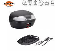 KAPPA Bauletto Portapacchi + Piastra + Kit Monolock 46LT Nero Tech Moto Scooter