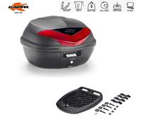 KAPPA Bauletto Portapacchi + Piastra Monolock 35LT Nero Vers2 Moto Scooter