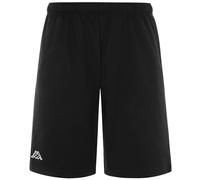 Kappa - Bermuda da Uomo in Jersey con Tasche Laterali, Regular Fit e Logo Omini Ricamato a Contrasto, Colore Nero, Taglia XXL